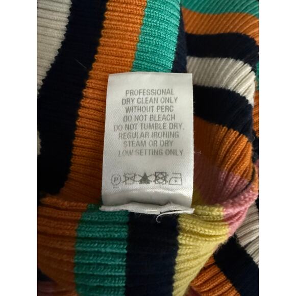 EUC $890 MONSE Multicolor Striped Midi Dress Large - Picture 11 of 13